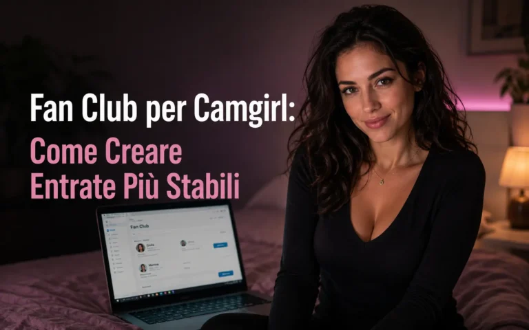 Fan Club per Camgirl - Come Creare Entrate Più Stabili